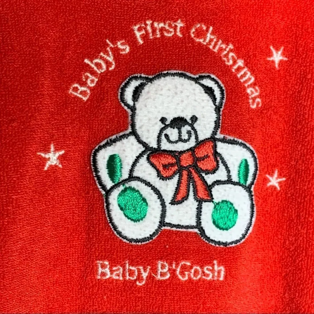 Vintage Oshkosh baby B’Gosh Christmas footies‎